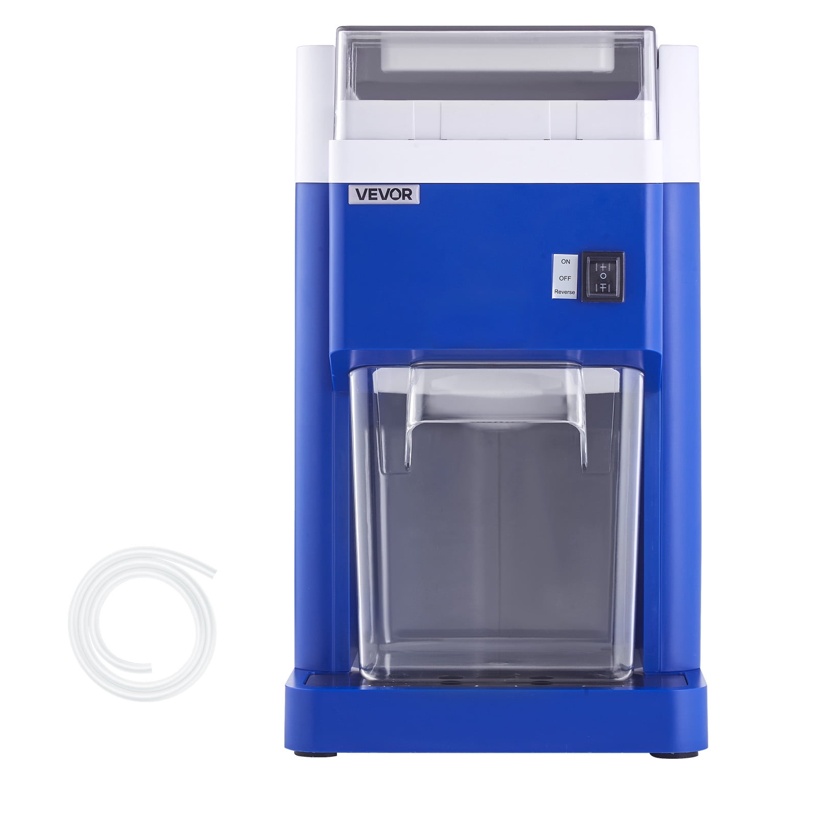 VEVOR Commercial Ice Shaver Machine, 1.91QT /1.8L Large Electric Snow Cone Machine, Fine & Fluffy with 300W Motor, Stainless Steel Blades, Shaved Ice Maker for Dessert Shop Home Party Restaurant,Blue