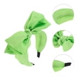 thumbnail image 3 of Unique Bargains 1 Pc Fashion Bow Headbands for Women Green, 3 of 6