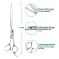 thumbnail image 2 of Dog Grooming Straight Scissors 7 inch Professional Pet Shears Advanced Stainless Steel Professional Grooming Scissors for Dogs Cats and Other Pets, 2 of 5