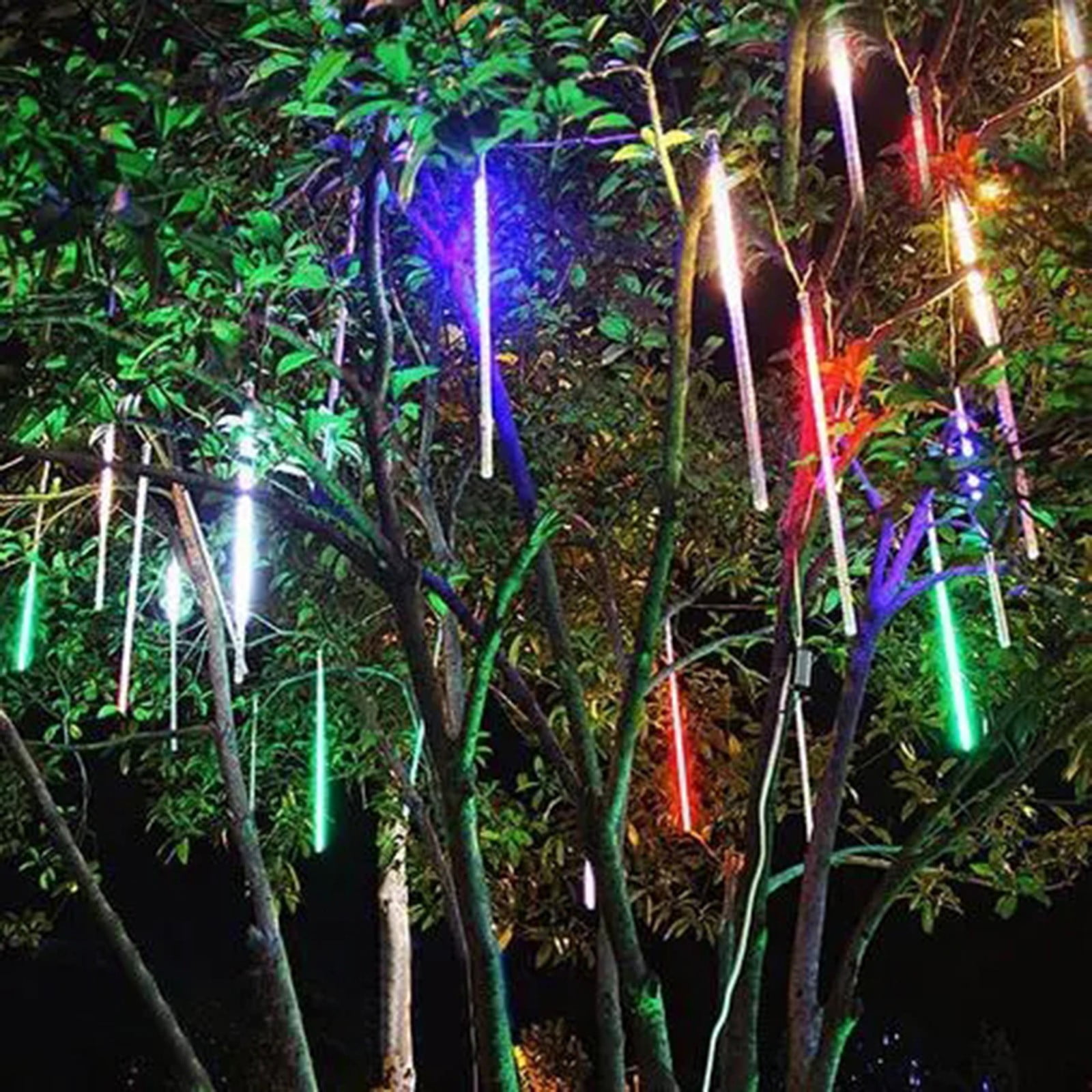 New Year LED Lights Meteor Shower Rain Snowfall Xmas Tree Garden Outdoor Party 
