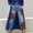 Red, variant on Women Jeans High Waisted Floral Print Wide Leg Trendy Going Out Capris Denim Pants with Pockets