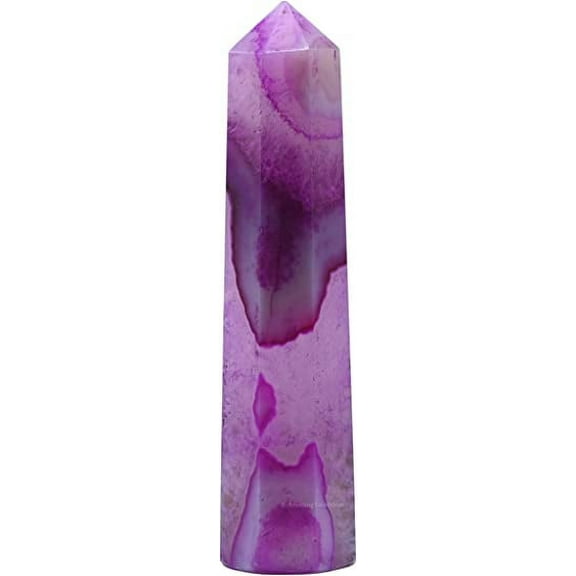 Pink Agate Crystal Tower Obelisk Point (2" to 3" INCH)