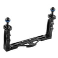 thumbnail image 3 of jinwen Underwater Camera Tray Adjustable Video Light Stabilizer Rack with Double Handle Black, 3 of 9
