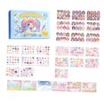 thumbnail image 3 of Livre d'Autocollants pour Visage Activités Mode Plus de 80 Visages et 300 Autocollants Robe Fille Mignonne, 3 of 7
