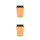 thumbnail image 4 of Wosthever Botella de bebida Taza de agua Taza térmica Regalo dulce de larga duración Vasos multiusos Café Leche Suministros para el hogar Amarillo 350ml 2piezas, 4 of 6
