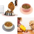 thumbnail image 4 of 2 alfombrillas para cuenco de perro, alfombrilla de silicona portátil para perros y gatos, mantel individual de silicona para mascotas, alfombrilla impermeable para comida de perro, 4 of 5