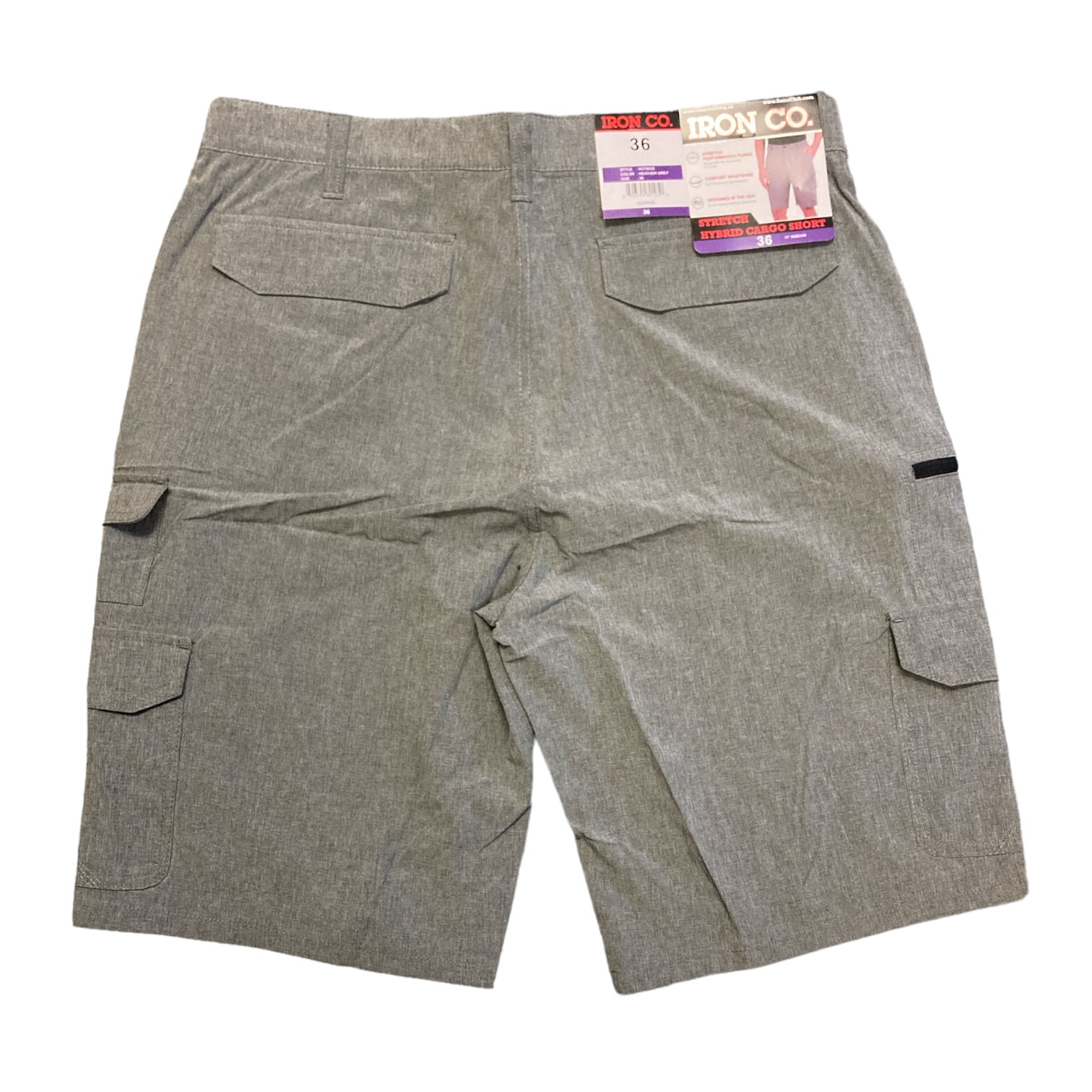 Iron Co. Men's Comfort Waistband Stretch Hybrid Cargo Short Iron Co. Men's Comfort Waistband Stretch Hybrid Cargo Short