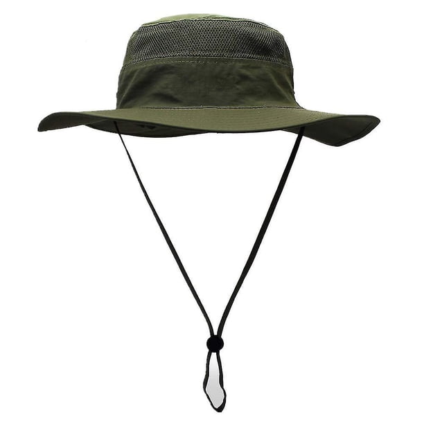 Sombrero de ala ancha unisex, sombrero de sol impermeable UPF 50+ para exteriores, gorra de sol con protección UV para el verano