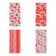 thumbnail image 5 of Nvzi 150 bolsas de celofán para caramelos navideños, bolsas de celofán para golosinas navideñas con lazos para recuerdos de fiestas navideñas, cuatro estilos de cabello mezclados E, 5 of 5