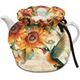 thumbnail image 1 of Sunflower Hummingbird Breakfast Pot Cover Tea Kettle Lid Teapots Dust Cover Insulated Portable Breakfast Warmer for Home Kitchen for Home Table Restaurant Decorative Accessories, 1 of 1