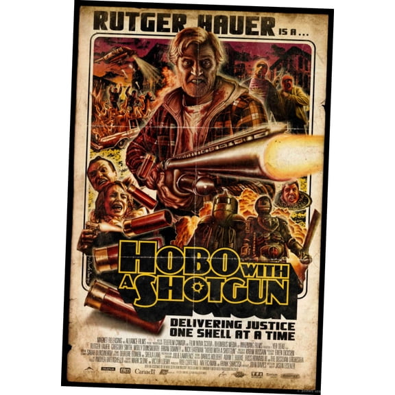Hobo With A Shotgun Mini Poster 11inx17in in Mail/storage/gift tube 11x17 poster