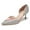 Silver-Pink, variant on XYD Women Two-toned D'Orsay Pumps Pointed Toe Kitten Heels Scalloped Lines Slip-On Shoes for Wedding Size 7 Silver-Pink