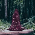 thumbnail image 5 of Honeii Snowflakes and Hearts Print Poncho Cape, Cloak Coat, Snuggly Hooded Wearable Blanket, Hooded Cape For Teenagers,Halloween Costumes-Small, 5 of 7