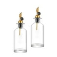 thumbnail image 2 of Glass Oil Bottle Olive Oil Dispenser Bottles Kitchen Gadget Sauce Sauce Holder Dispenser Olive Oil Bottles for BBQ Outdoor Roasting Indoor gold 350ml, 2 of 8