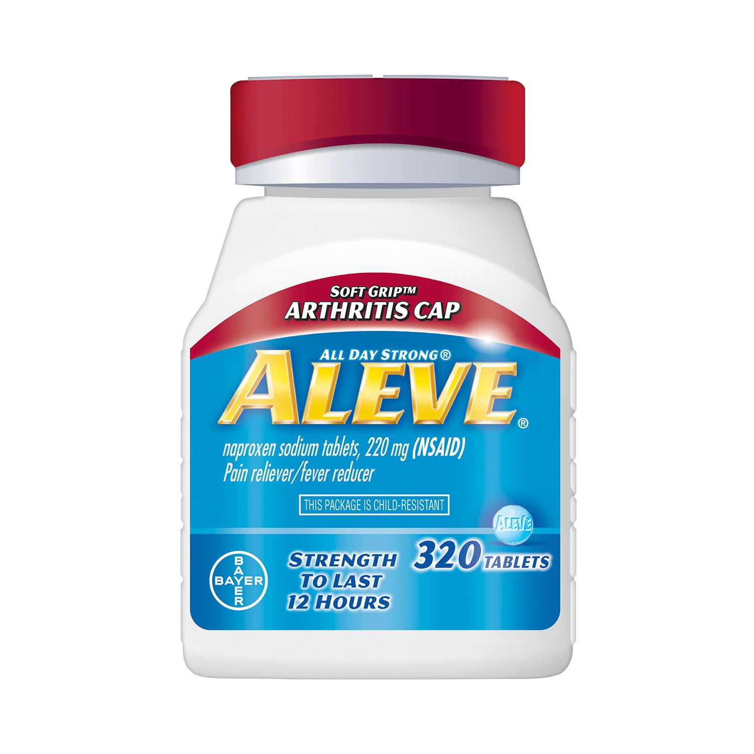 Aleve Pain Reliever Tablets Arthritis Cap 320 Count Walmart