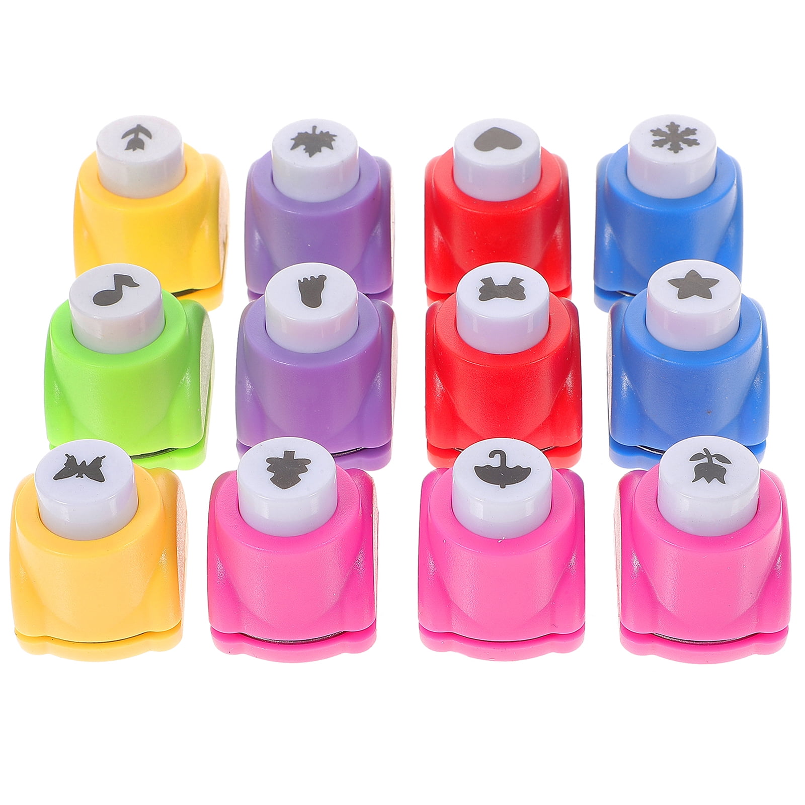 12pcs Paper Hole Punch for Crafts Scrapbooking Paper Puncher for Kids Crafting DIY Projects
