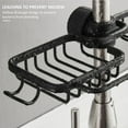thumbnail image 3 of Faucet Sponge Holder for Kitchen Sink  Detachable Metal Faucet Storage Rack with Hooks  for Kitchen Bathroom, 3 of 9