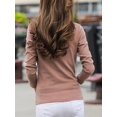 thumbnail image 2 of Long Sleeve Solid Turtleneck Slim T-Shirt for Women, Versatile for Spring & Fall, 2 of 7