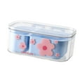 thumbnail image 4 of Cesta de drenaje para frutas, cesta para lavar verduras, colador de verduras con tapa, lavabo para lavar frutas, colador de frutas multifuncional Azul, 4 of 8