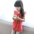 thumbnail image 5 of Xinhuaya Baby Kids Girl Dresses Clothes Baby Cotton Small Leaves Sleeveless Princess Dress, 5 of 7