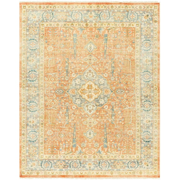 BoutiqueRugs Hien Traditional Area Rug - Light Beige, Camel, Copper - 8' x 10'