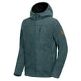 thumbnail image 3 of Little Donkey Andy Men's Hooded Polar Fleece Jackets for Hiking Travel Casual Warm Winter Mineral Blue Heather L, 3 of 7