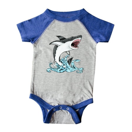 

Inktastic Great White Shark Jumping Gift Baby Boy or Baby Girl Bodysuit