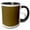 Black/White, variant on 3drose, Earthy Brown - Mud Muddy Dark Brown Hue - Simple Plain Solid Color, 11oz Magic Transforming Mug