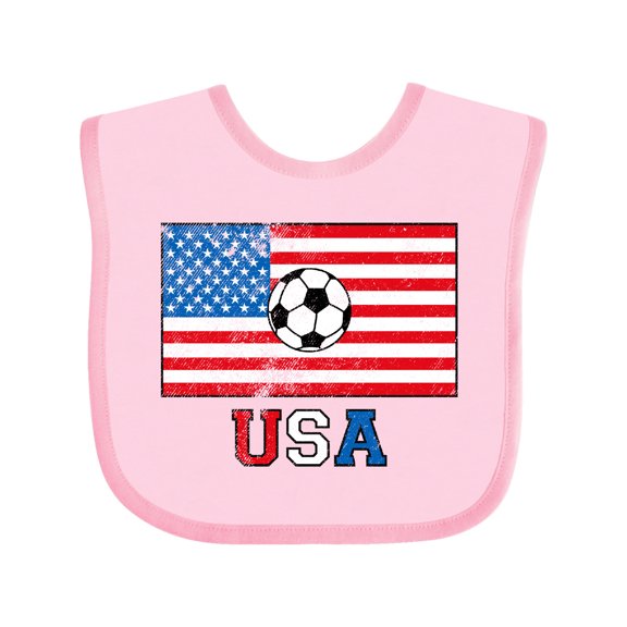Inktastic USA Soccer Boys or Girls Baby Bib