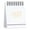 White, variant on 2027 Mini Desktop Calendar, Portable Spiral‑Bound Desk Calendar Multicolor Paper Table Planner for Office Home Student Workspace Decor