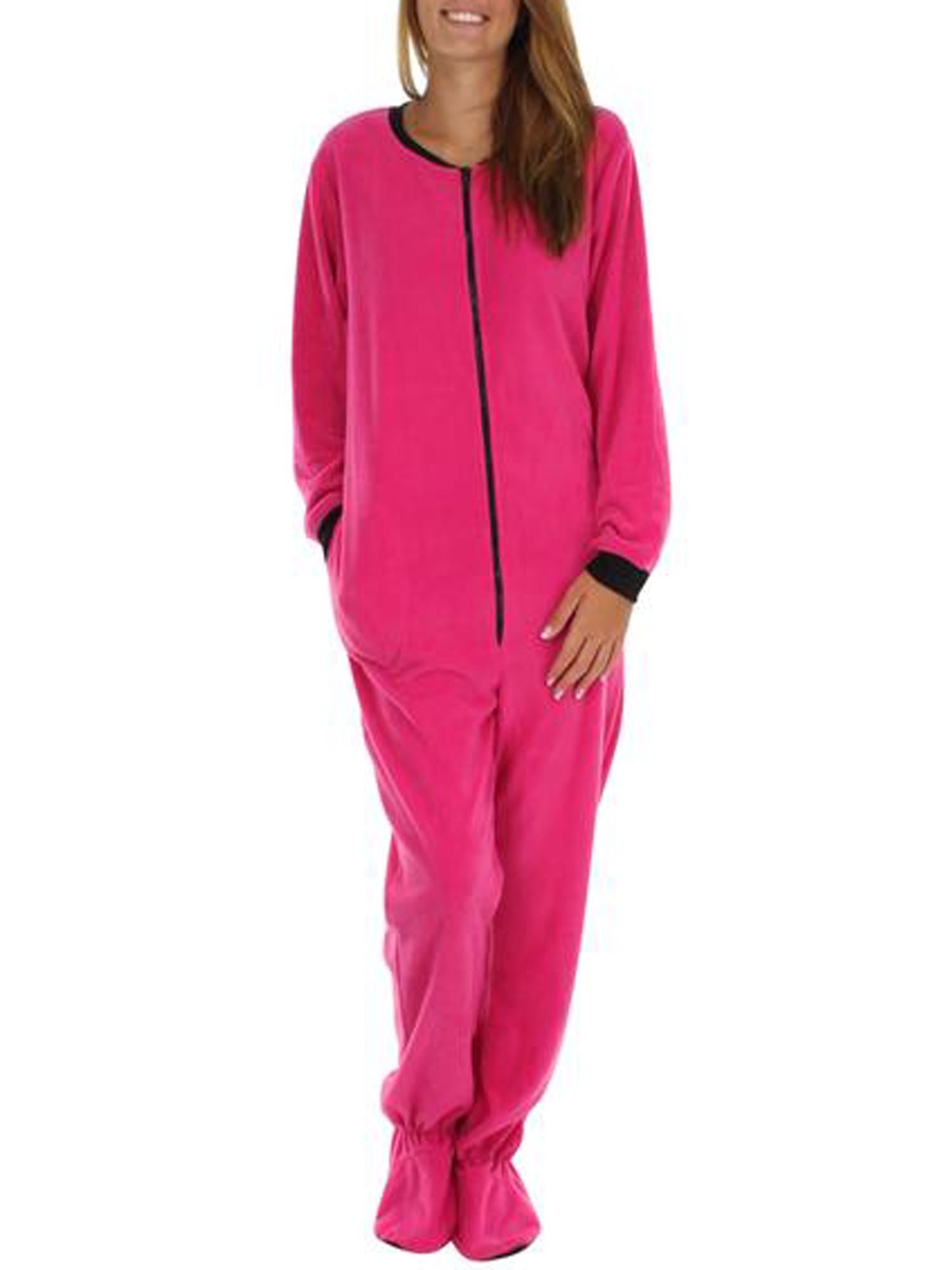 women's footed onesie