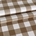 thumbnail image 4 of Checkered Vinyl Rectangle Tablecloth, 60 x 102 Inch, 100% Waterproof Oil Proof Spill Proof PVC Table Cloth, Wipe Clean Table Cover for Dining Table, Buffet Parties, Coffee and White, 4 of 6
