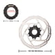 thumbnail image 3 of Conjunto de freno de bicicleta Irfora Rotor de freno de disco de bloqueo central de bicicleta Rotor de bicicleta de acero inoxidable con anillo de bloqueo para bicicleta de carretera de montaña MTB, 3 of 7