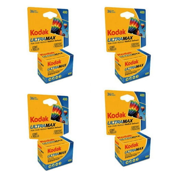 4 Rolls Kodak GC Ultramax 400 ISO 36 Exposure 35mm Color Film