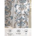 thumbnail image 6 of Sheer Curtains 96 Inches Long, Blue Tan Flower Semi Sheer Curtains Light Filtering Window Treatment, Abstract Vintage Ethnic Tribal Boho Privacy Voile Drapes for Living Room Bedroom 52x96 Inch, 6 of 7