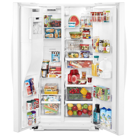 Whirlpool - 20.6 Cu. Ft. Side-by-Side Counter-Depth Refrigerator - White