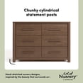 thumbnail image 6 of Art of Nursery by Storkcraft Malta 6 Drawer Dresser - Hazelnut, 6 of 12