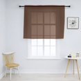 thumbnail image 1 of OUSITAID 1Pc Solid Color Modern Sheer Small Curtain for Kitchen and Living Room 52 x 36 Inch, 1 of 6