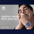 OLEVS Large Blue Face Men