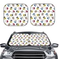 thumbnail image 2 of Yiaed French Bulldog With Coffee Cup Print Car Front Windshield Sun Shade,Foldable Anti-UV Car Sunshade for Front Window for Most Vehicles-Medium, 2 of 5