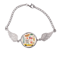thumbnail image 1 of Me encanta Nueva York Hot Dog donuts Latina data Pulsera pulsera pulsera alas de ángel pulsera, 1 of 3