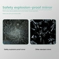 thumbnail image 6 of Tuekys Bathroom Mirror,32x24 inch Stylish Wall-Mounted Rectangular Bathroom Makeup Mirror with Black Metal Frame Explosion-Proof, Moisture-Resistant (Horizontal/Vertical), 6 of 7