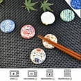 thumbnail image 5 of Qeeadeea/ Japanese Ceramic Chopstick Holders, Chopstick Rests 8 Pack, Dinner Chopstick Stand For Home Decoration, Fork, Knife-mixed color-set of 8, 5 of 8