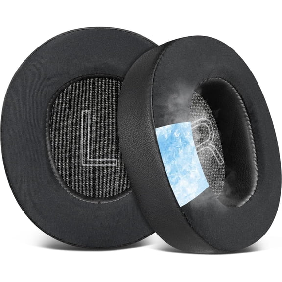 SOULWIT Cooling-Gel Replacement Earpads for Steelseries Arctis Nova Pro Wired, Nova 1/1X/1P/3/3P/3X/4/7/7X/7P Headphones, Ear Pads Cushions with Noise Isolation Foam - Black