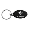 thumbnail image 2 of Ford Mustang Tri-Bar Keychain & Keyring - Black Oval, 2 of 2