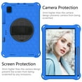 thumbnail image 3 of Dteck Case for Samsung Galaxy Tab S6 Lite 10.4" P610 P615 (2020)10.4-inch,Shockproof Rubber Hand Strap Kickstand EVA Protective Hard PC Back Cover with Shoulder Strap,Blue+Black, 3 of 6