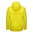thumbnail image 4 of Little Donkey Andy Men's Cycling Stretch Rain Jacket with Hood, Windproof and Waterproof, Ultralight Golf Windbreaker,Packable Empire Yellow Size S, 4 of 7