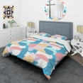 thumbnail image 3 of Designart 'Retro Geometrical Abstract Pattern II' Mid-Century Modern Duvet Cover Set, 3 of 4