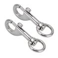 thumbnail image 1 of ANGGREK Rotating Spring Hook,2Pcs Rotating Snap Hook Eye 316 Stainless Steel Marine Grade Single Ended Diving Clip 87mm,Diving Clips, 1 of 8