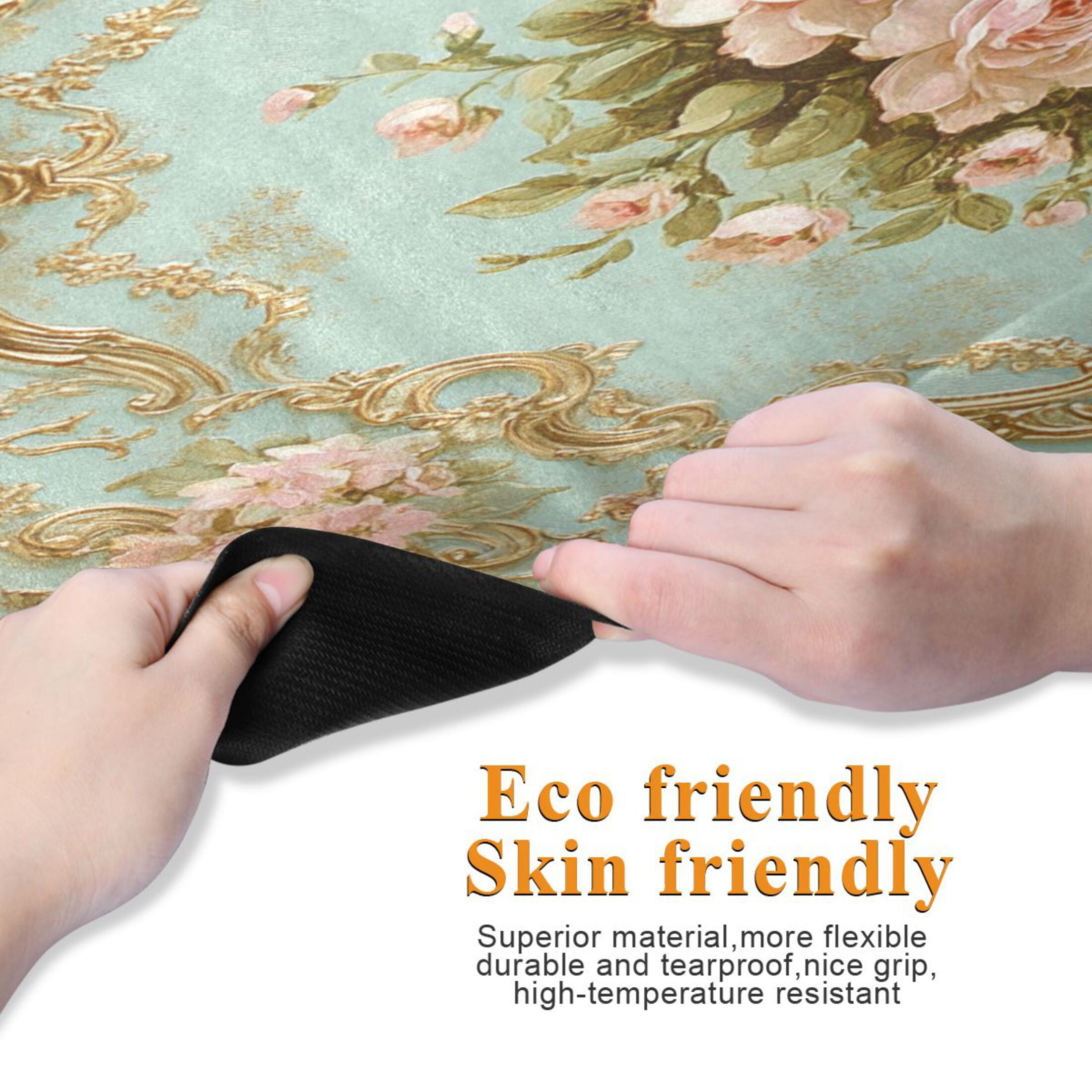 BZSMCE Yoga Mat Women Floral Design Pattern Fitness Mat